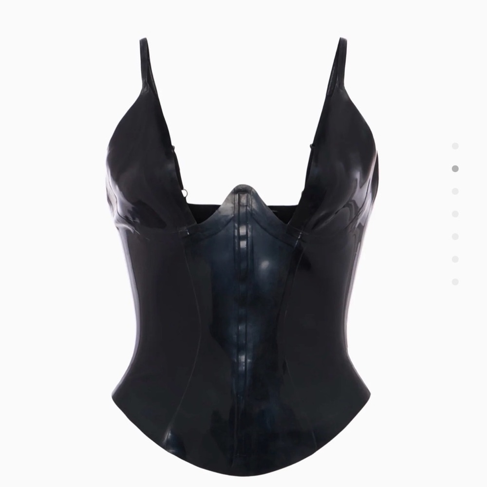 Khy x Poster girl latex plunge tank top XXS - Picture 2 of 4